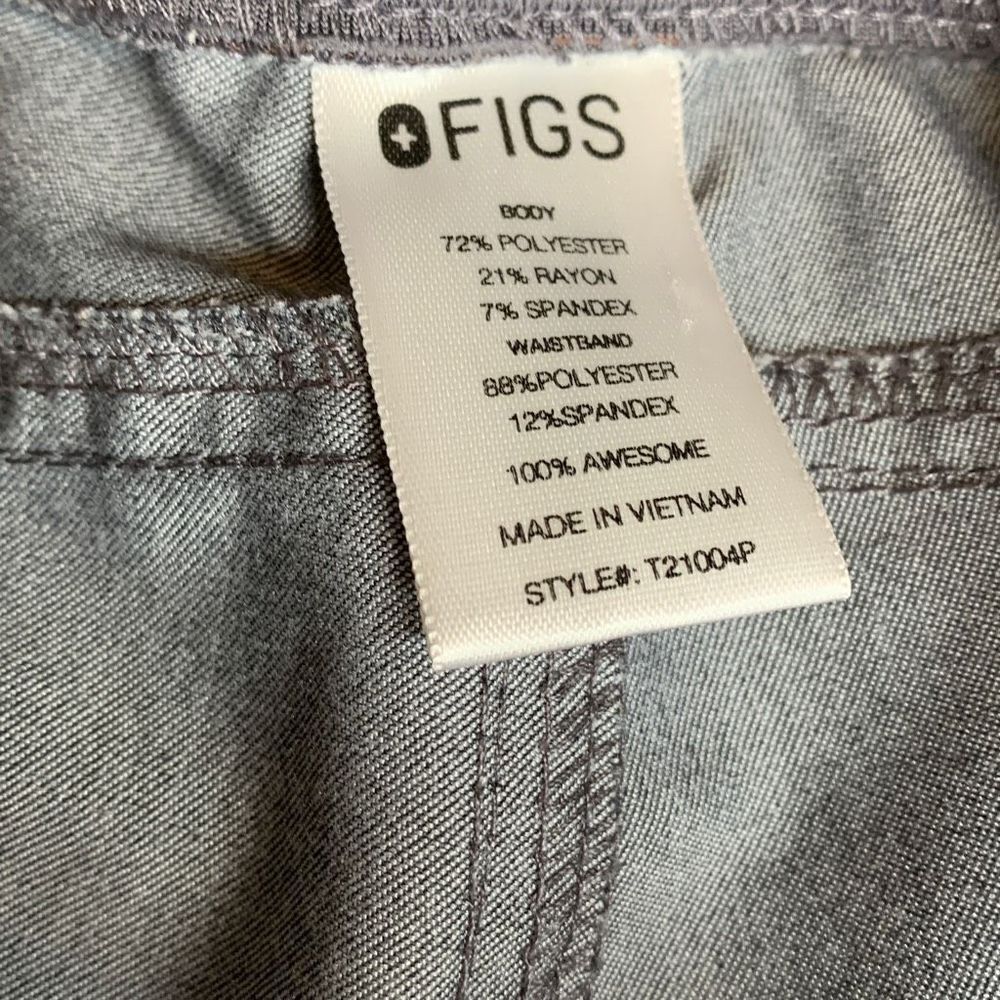 Figs Technical Collection Axim Cargo Scrub Pants Gray size XS - Picture 3 of 4